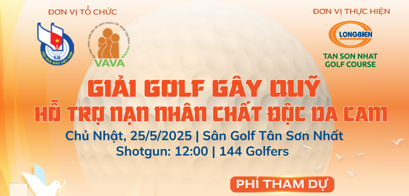 Giải golf gây quỹ hỗ trợ nạn nhân chất độc da cam