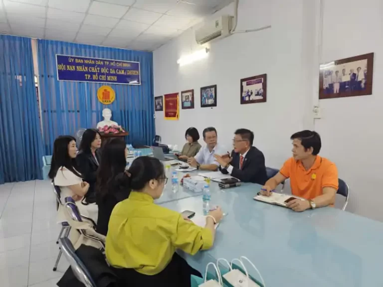 HỘI NẠN NHÂN CHẤT ĐỘC DA CAM/DIOXIN TP. HỒ CHÍ MINH ĐÓN TIẾP VÀ LÀM VIỆC VỚI CÁC ĐOÀN KHÁCH QUỐC TẾ